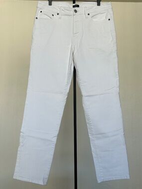 Express Straight White Stretch Jeans Men's 33x32 Clean White Denim Casual